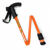Flexyfoot Derby Handle Folding Walking Stick - Orange